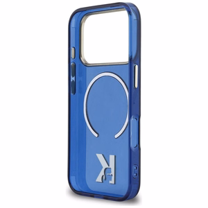 Karl Lagerfeld IML K Head Logo MagSafe Dėklas for iPhone 17 Pro Max - mėlynas