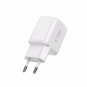„Tech-Protect NCA100W-GaN“ 3 jungčių 100 W PD 3.2 / QC 3.0 maitinimo adapteris – baltas