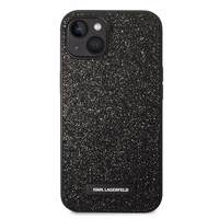 Dėklas telefonui Karl Lagerfeld KLHCP14MG2ELK iPhone 14 Plus 6.7\" juodas / juodas Glitter Plaque Logo