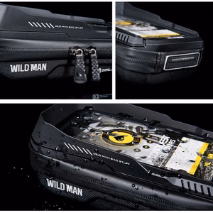 WILDMAN дорожная сумка для руля велосипеда на молнии, 0,5L (4 "- 7"), XT3S, черная