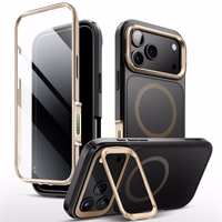 Supcase IBLSN Ares Flip Mag Magnetinis dėklas telefonui iPhone 17 Pro - auksinis