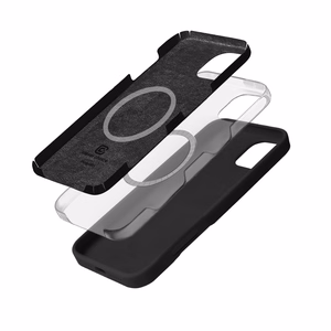 Crong Color Cover Magnetic MagSafe dėklas, skirtas iPhone 16 Pro, juodas