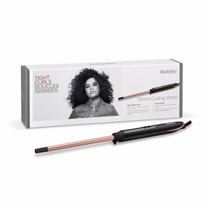 BaByliss Tight Curls C449E – plaukų garbanojimo lazdelė, juoda / vario spalvos