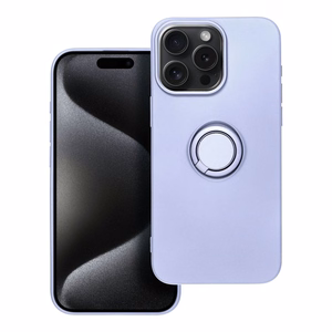 SILIKONINIS ŽIEDAS dėklas telefonui IPHONE 15 Pro Max violetinis