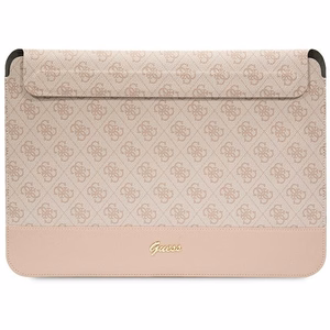Guess 4G Stripe Metal Logo dėklas 14" nešiojamam kompiuteriui - rožinis