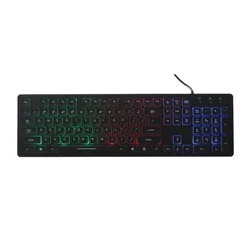 ART wire keyboard USB A QWERTY with light slim AK-20 black