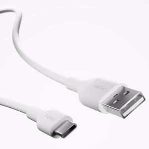 Puro PROLITE 10W 2x USB-A sieninis įkroviklis + USB-A - USB-C kabelis 1.2m - baltas