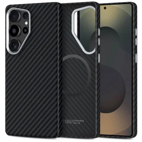 Tech-Protect Ion Carbon Magnetinis dėklas Samsung Galaxy S25 Ultra - juodas