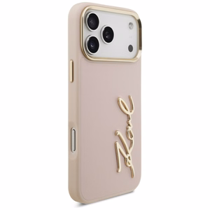 Karl Lagerfeld Karl Script Logo dėklas iPhone 17 Pro Max - rožinis
