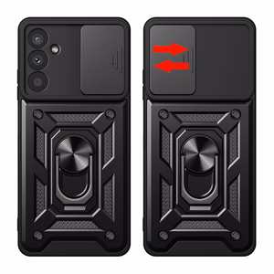 Hybrid Armor Camshield Dėklas for Samsung Galaxy A57 - juodas