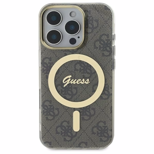 "Guess IML 4G MagSafe" dėklas "iPhone 16 Pro" - rudas