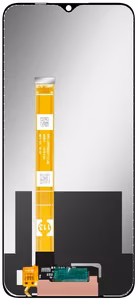 Ekranas Oppo A16/A16s/A54s (2021) su lietimui jautriu stikliuku Black ORG