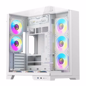 Computer case DarkFlash TH285 PLUS + 8 fans (white)