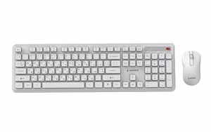 Gembird KBS-WPS-01-W-CYRL Wireless Keyboard + Mouse Cyrillic White