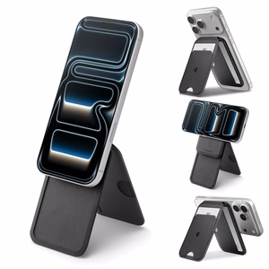 SPIGEN S314-2 SLIM FOLD TRIPOD MAGSAFE UNIVERSAL MAGNETINIS KORTELIŲ LAIKIKLIS juodas