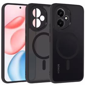 Pilnai matinė Mag dėklas Honor 400 Pro 5G juodas