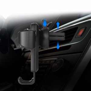 Automobilinis laikiklis H01 juodas gravitacinis laikiklis ventiliacijos grotelių