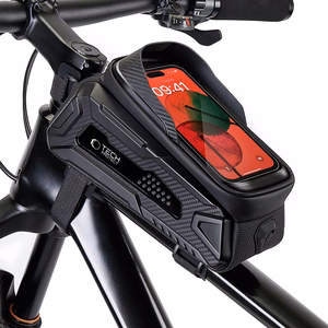 Tech-Protect V2 dviračio krepšys su vieta telefonui 1.2 l - juoda