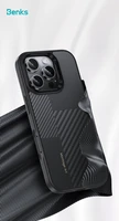 Benks Montage Magnetinis Armor Pro Kevlar Dėklas Metalinis Rėmas 600D+1500D (MF66) Iphone 16 Pro Max juodas (Kameros Valdymo Mygtukas)