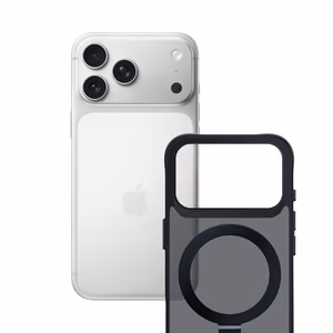 3mk Smoke magnetinis dėklas su stovu iPhone 17 Pro telefonui - juodas