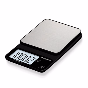 Wozinsky WAK-2252 virtuvinės svarstyklės su dideliu LCD ekranu, iki 5 kg – juodos