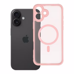 FULL MATTE MAG COVER dėklas telefonui, suderinamas su MagSafe, skirtas IPHONE 16 Plus šviesiai rožinė