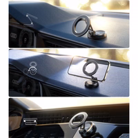 Automobilinis laikiklis Joyroom "JR-ZS505" juodas (magnetinis / lipnus kilimėlis)