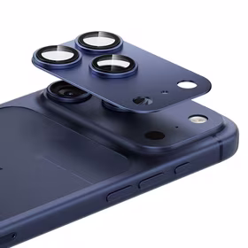 Benks grūdintas stiklas Glass Warrior metalinė integruota objektyvo apsauga (C069) Iphone 17 Pro (3 objektyvai) mėlyna