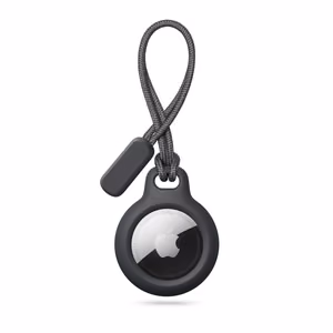 Tech-Protect Rough Chain dėklas Apple AirTag su pakabuku - Juodas