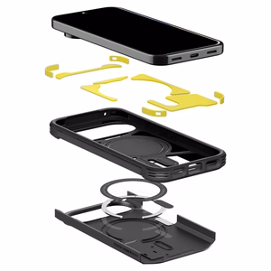 Spigen Tough Armor Mag MagSafe dėklas, skirtas Google Pixel 11 Pro XL, juodas