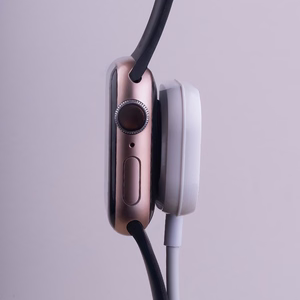 "Forever MASM-100" belaidis įkroviklis "AppleWatch" laikrodžiui 3W, baltas