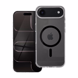 Drop Glue spalvingas magnetinis dėklas telefonui, suderinamas su MagSafe, skirtas IPHONE 17 Air, juodas