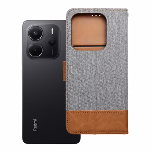 Чехол-книжка для Xiaomi Redmi NOTE 14 5G Jeans Book серый