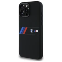 BMW Silikoninis Vidurinė Juosta Magnetinis dėklas iPhone 16 Pro Max - juodas