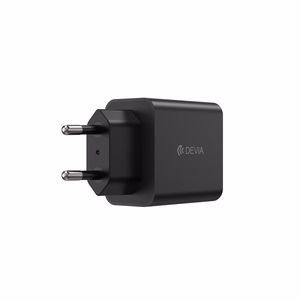 Devia Rocket PD 45 W – sieninis įkroviklis su 1× USB-C, juodas