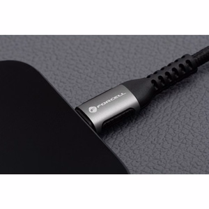FORCELL F-ENERGY C257 kabelis USB A į Lightning 2,4A 12W Cafule 2 m juodas