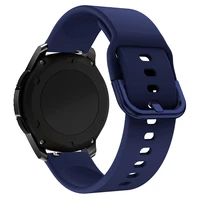 Silikoninis dirželis TYS Samsung Galaxy Watch 40 / 41 / 42 / 43 / 44 mm - tamsiai mėlynas