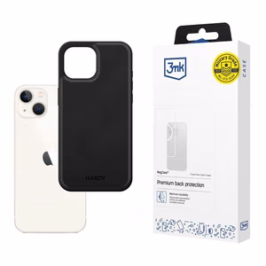 3mk Hardy Apple Silky Leather Magnetinis dėklas telefonui Apple iPhone 13 - juodas