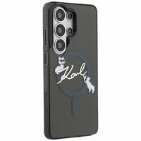 Karl Lagerfeld IML KC Script MagSafe Dėklas for Samsung Galaxy S26 Ultra - juodas