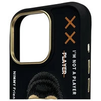 Nimmy Cool&Cute 2.0 Beždžionės dėklas telefonui iPhone 16 Pro - juodas