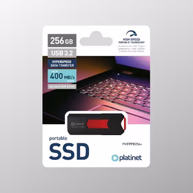 Atmintinė SSD Platinet USB 256GB (USB 3.2; 400MB/s)