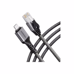 AXAGON ADE-CM50 USB-C 5Gbps - Gigabit Ethernet adapter with integrated CAT6 RJ-45 network cable (5 m), Asix AX88179B
