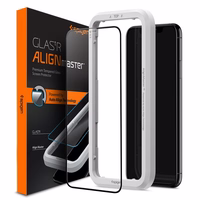 Spigen ALM Glass FC grūdintas stiklas iPhone 11 / XR - juodas