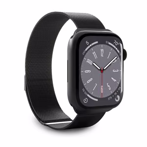 Puro „MILANESE“ dirželis Apple Watch 42 / 44 / 45 / 49 mm – juodos spalvos