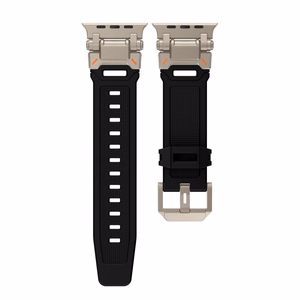 TECH-PROTECT DELTA PRO APPLE WATCH 4 / 5 / 6 / 7 / 8 / 9 / SE / ULTRA 1 / 2 (42 / 44 / 45 / 49 MM) JUODAS/TITANINIS