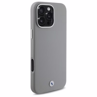 BMW Sign Pilnai Apgaubtas Metalinis Magnetinis dėklas iPhone 16 Pro Max - pilkas