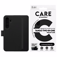 CARE by PanzerGlass Funkcija Tango 2in1 Piniginės tipo dėklas Samsung Galaxy S24 - juodas