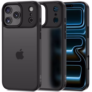 Tech-Protect MagMat dėklas telefonui iPhone 17 Pro - matinės juodos spalvos