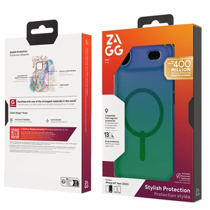 ZAGG dėklas MILAN SNAP, suderinamas su MagSafe, skirtas IPHONE 17 Air, varnos plunksnos spalvos