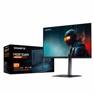 GIGABYTE MO27Q2A 27" OLED 2K QHD žaidimų monitorius - 2560 x 1440, 280Hz, 0.03ms, 250 cd/m², FreeSync Premium Pro, DisplayHDR True Black 400, HDMI 2.1, Displayport 1.4
